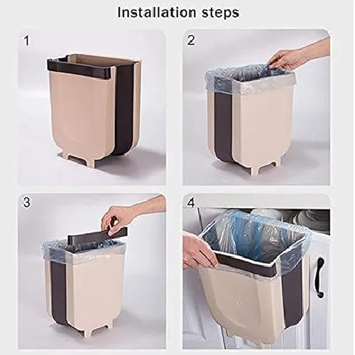 9L Foldable Hanging Trash Can