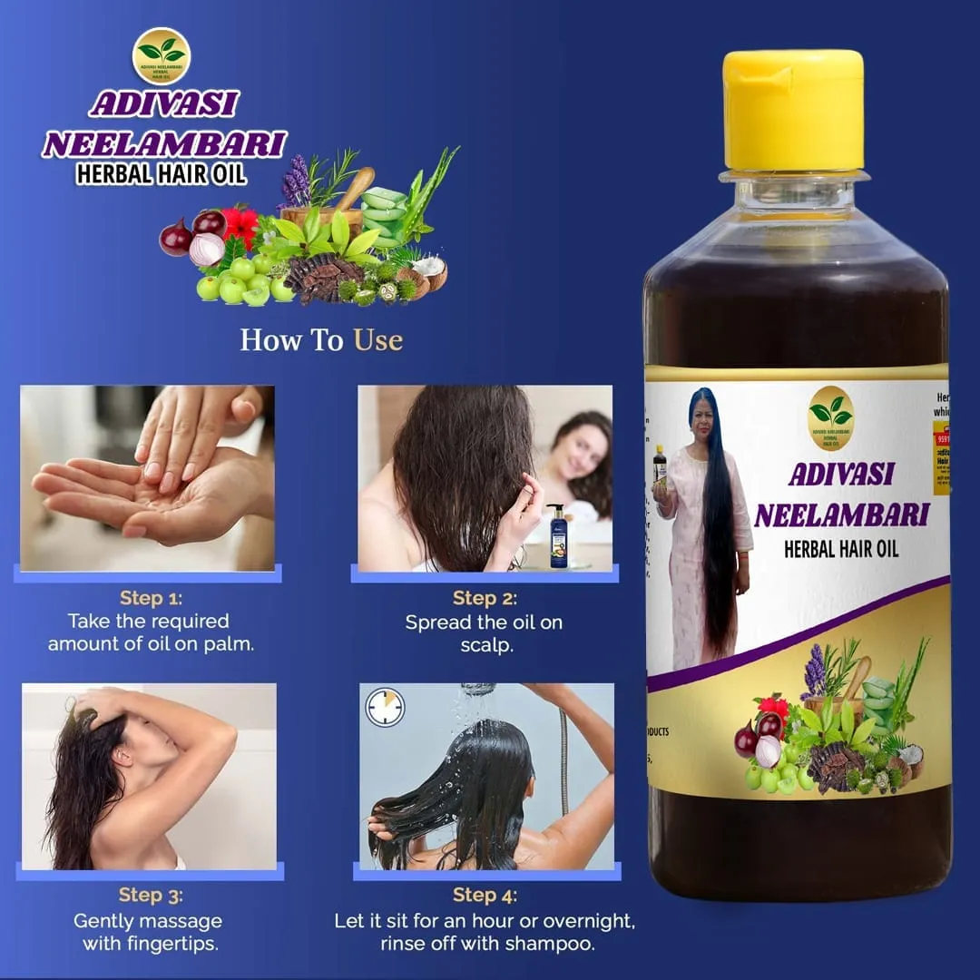 Adivasi Neelgiri Herbal Hair Oil (Pack of 2)