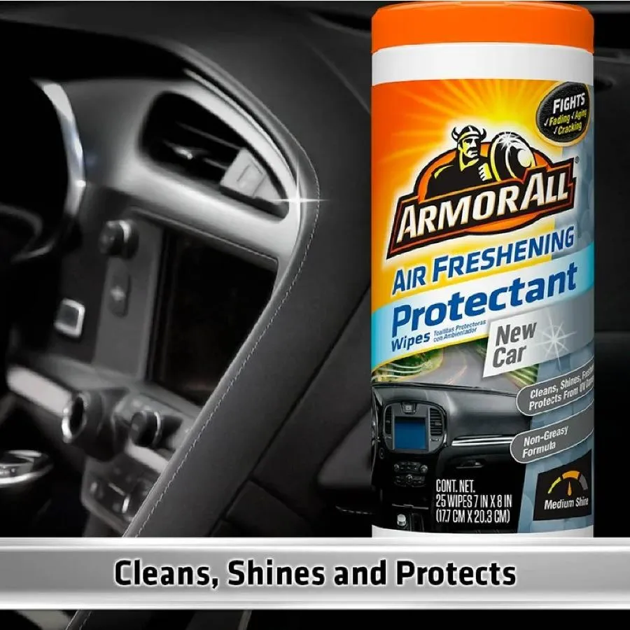 Armor All New Car Scent Air Freshening Car Protectant Wipes  25ct  - 6 Pack