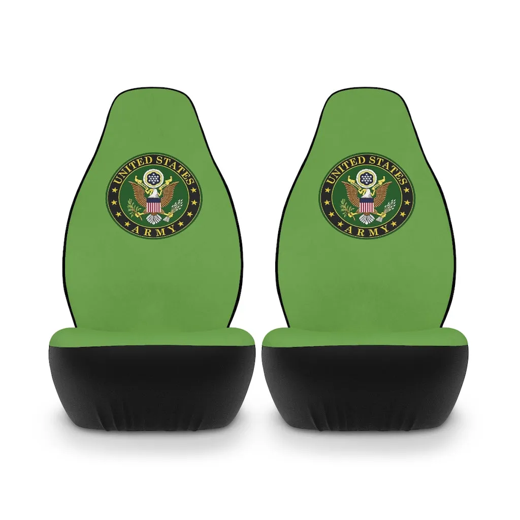 Army (Green) Polyester Car Seat Covers