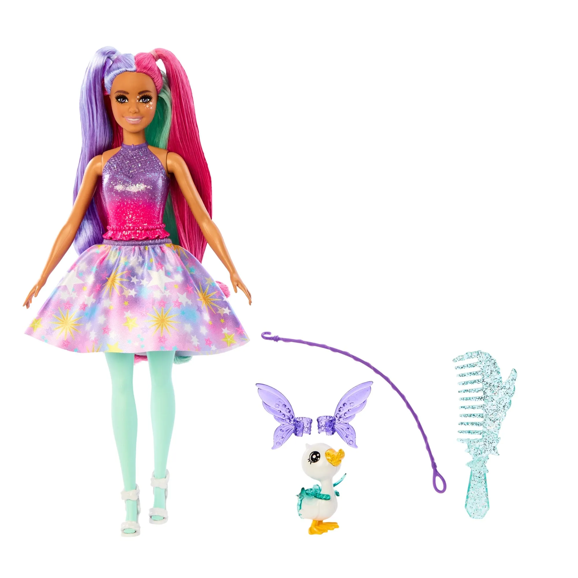 Barbie A Touch Of Magic Doll, the Glyph With Fantasy Outfit, Pet & Accessories