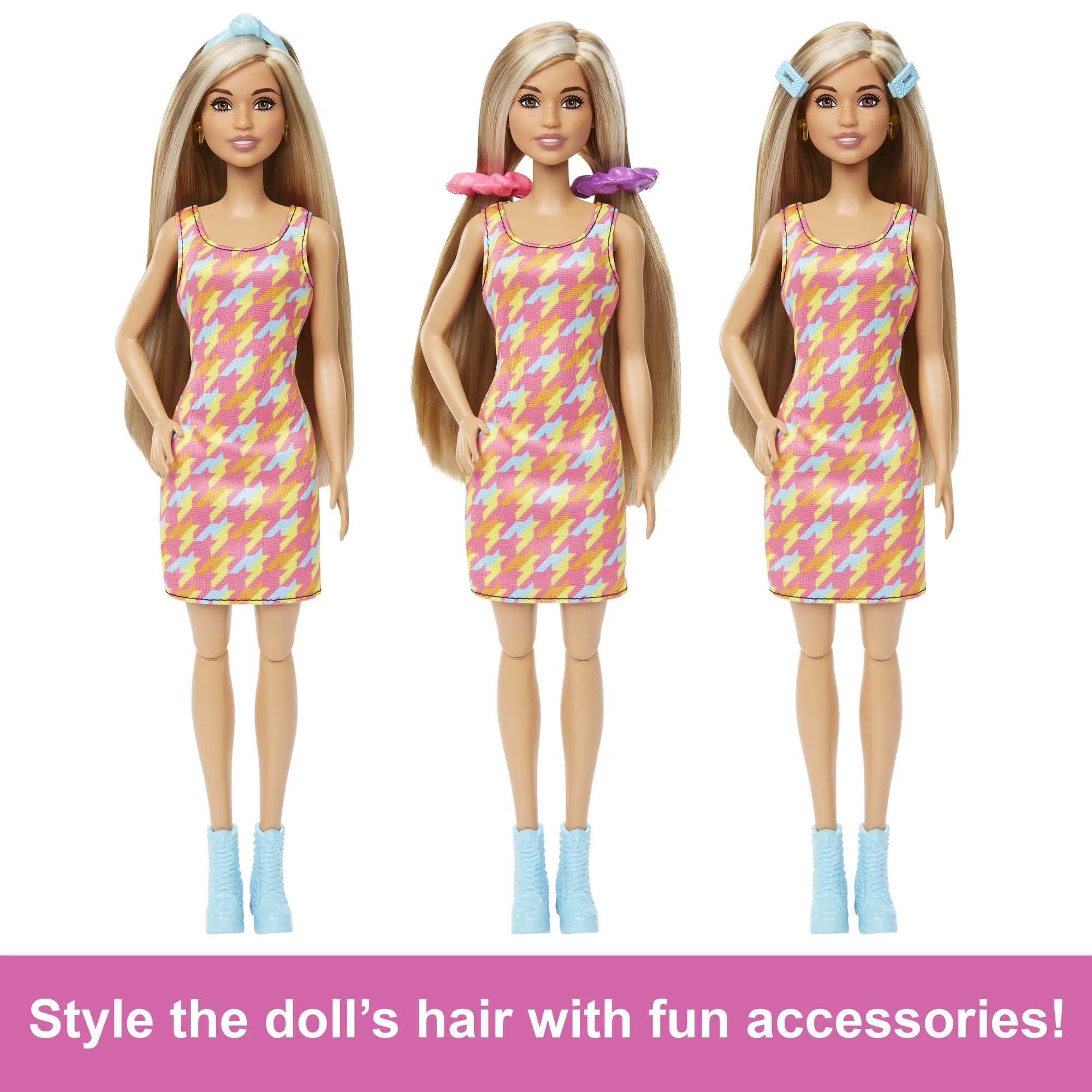 Barbie Doll And Hair Salon Playset, Color-Change Hair