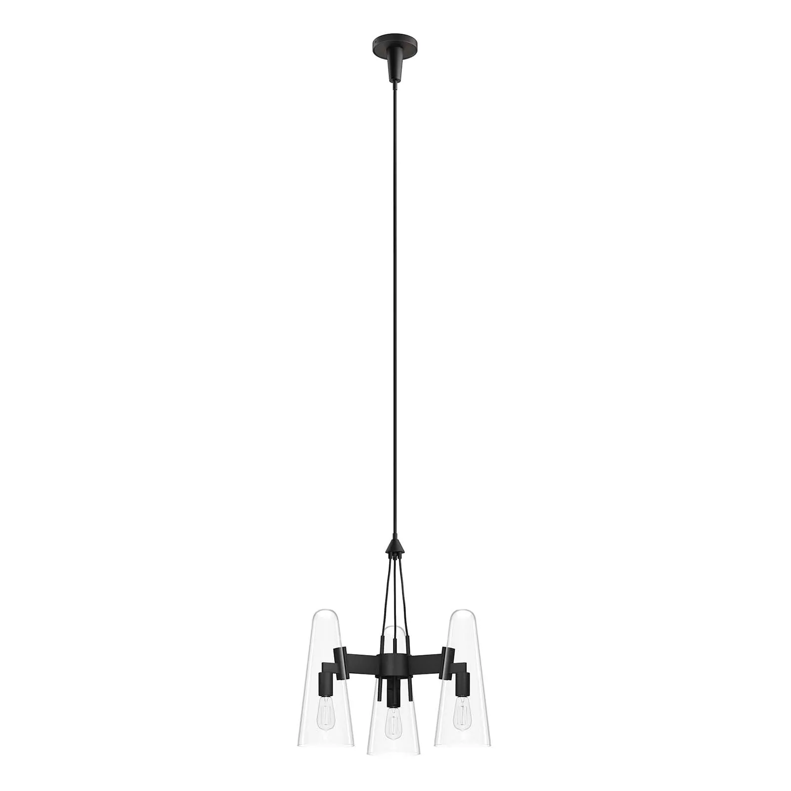 Beacon 3-Light Pendant Light by Modway