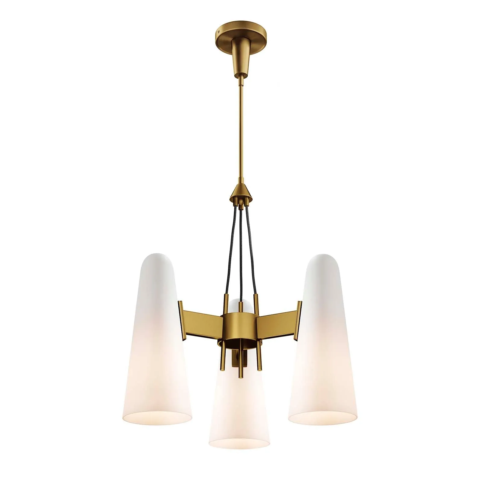 Beacon 3-Light Pendant Light by Modway