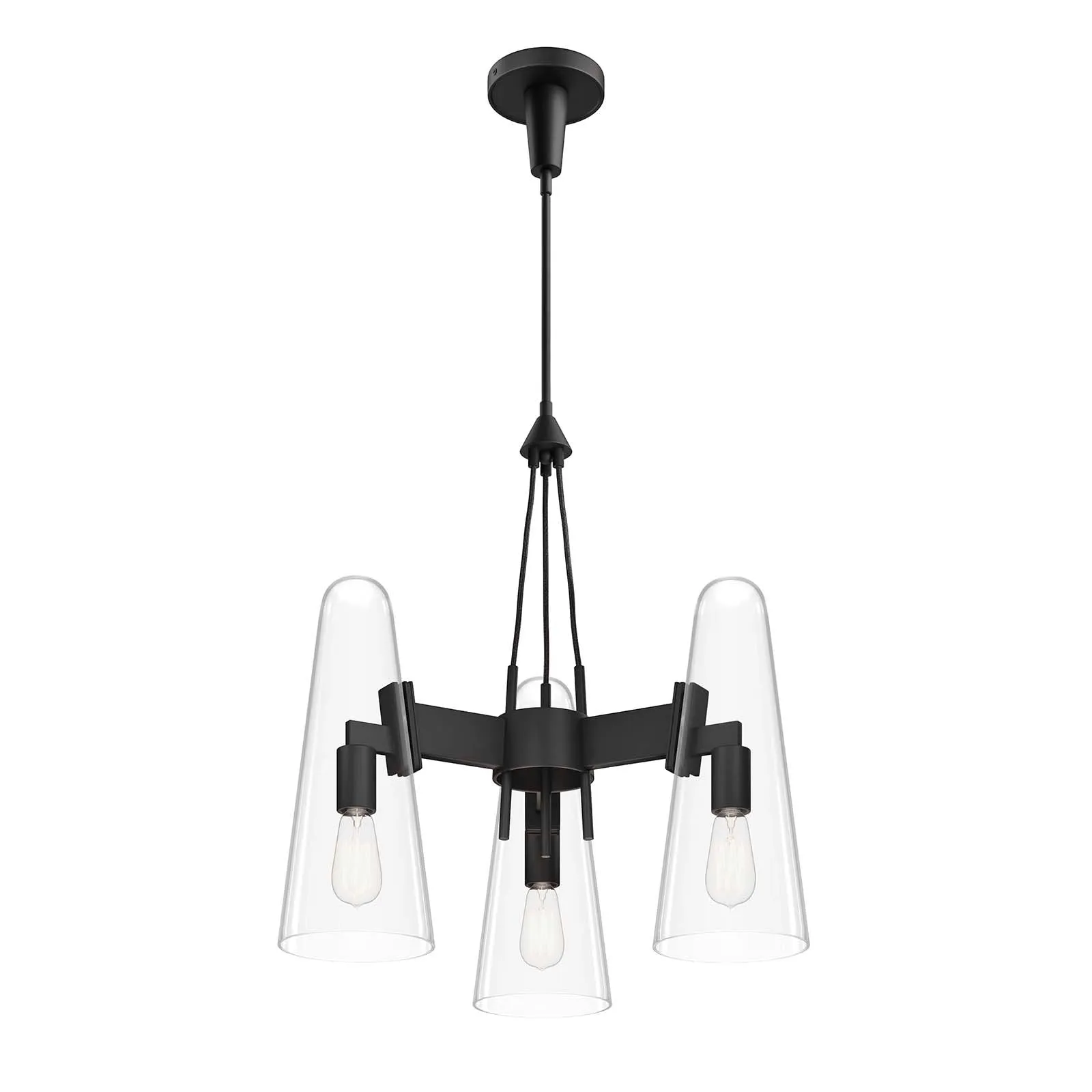 Beacon 3-Light Pendant Light by Modway