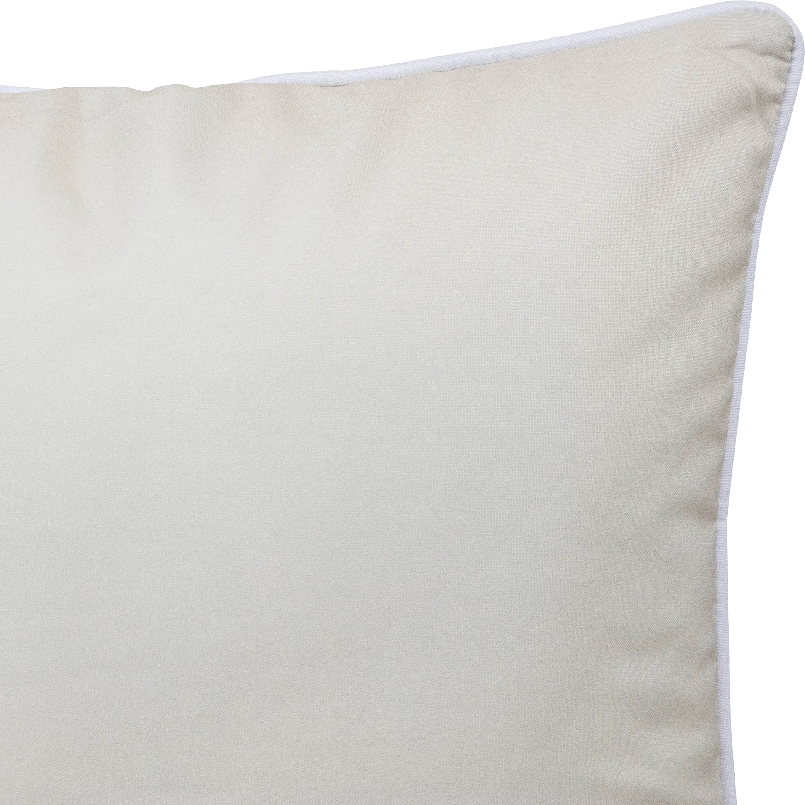 Bondi Almond Milk - 45 x 45 cm Piped Outdoor Cushion