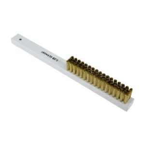 Brass Scratch Brush with Lucite Handle - 4 Row Soft