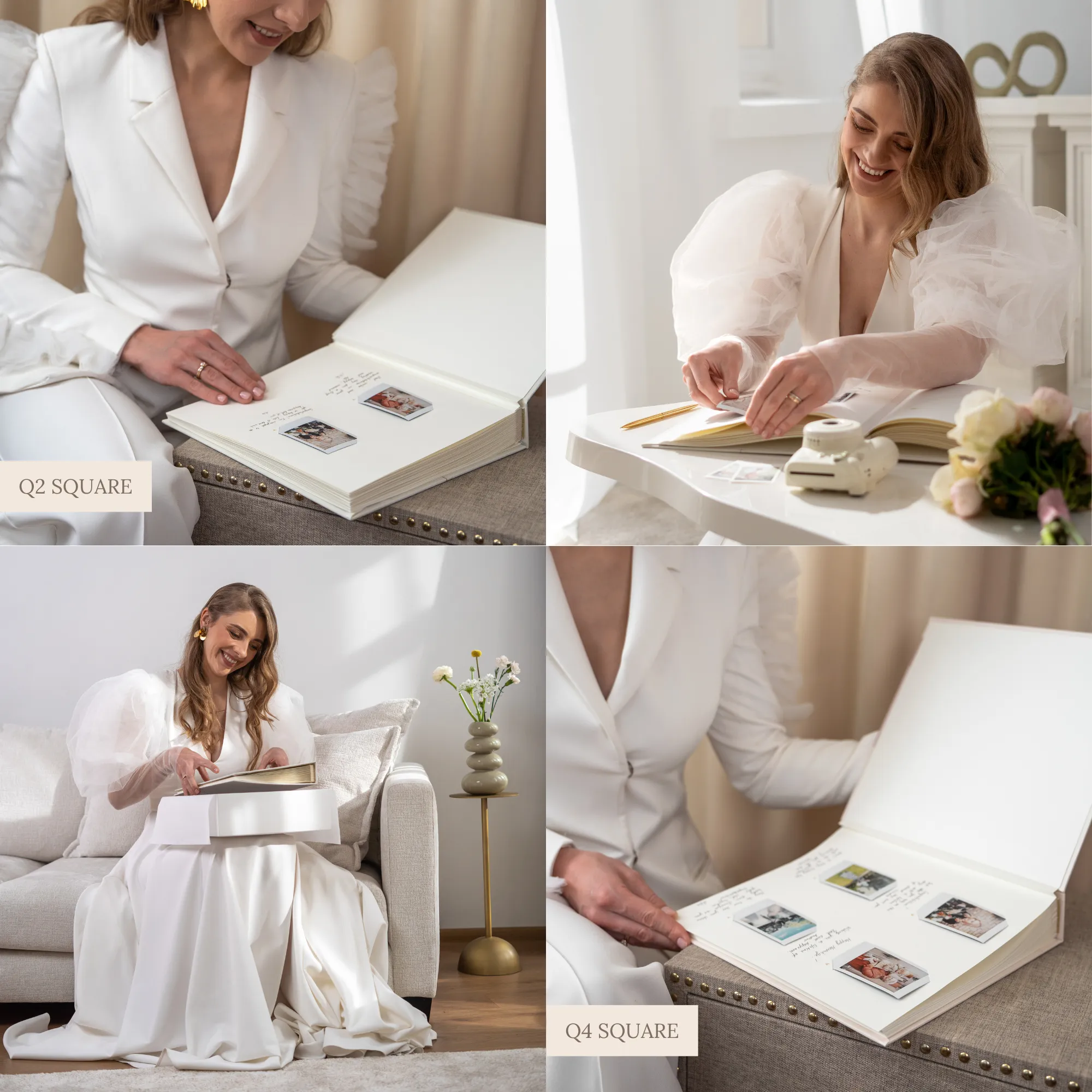 Cream   White Velour | Guest Book