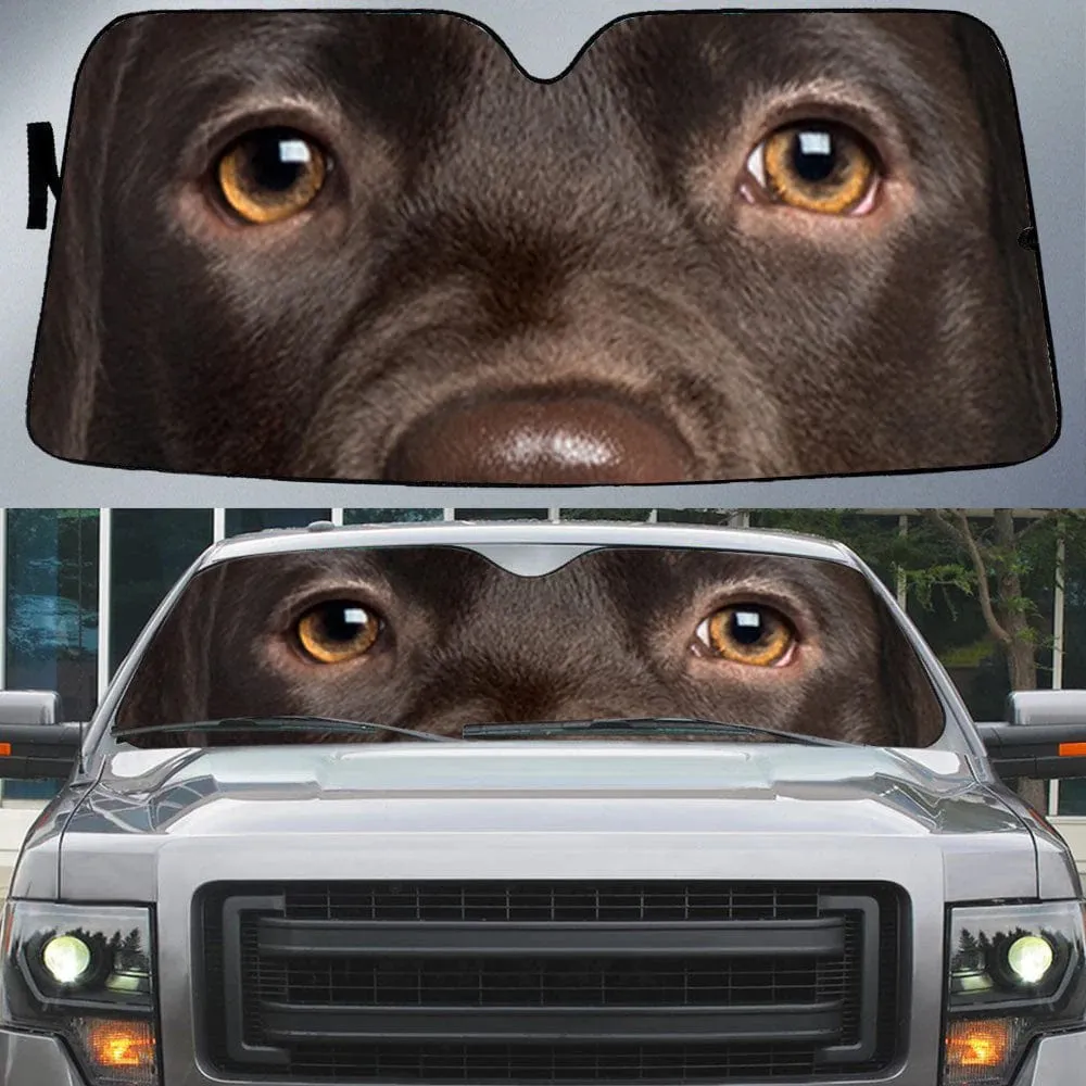 Custom Beautiful Pet Eyes Personalized Funny Car Front Windshield Sun Shade Offers Ultimate Protection for Car Interior