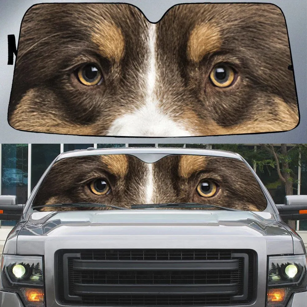 Custom Beautiful Pet Eyes Personalized Funny Car Front Windshield Sun Shade Offers Ultimate Protection for Car Interior