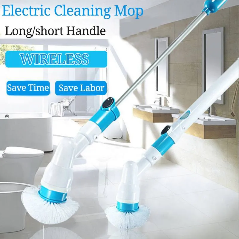 ELECTRIC POWER CLEANING SCRUBBER WITH EXTENSION HANDLE