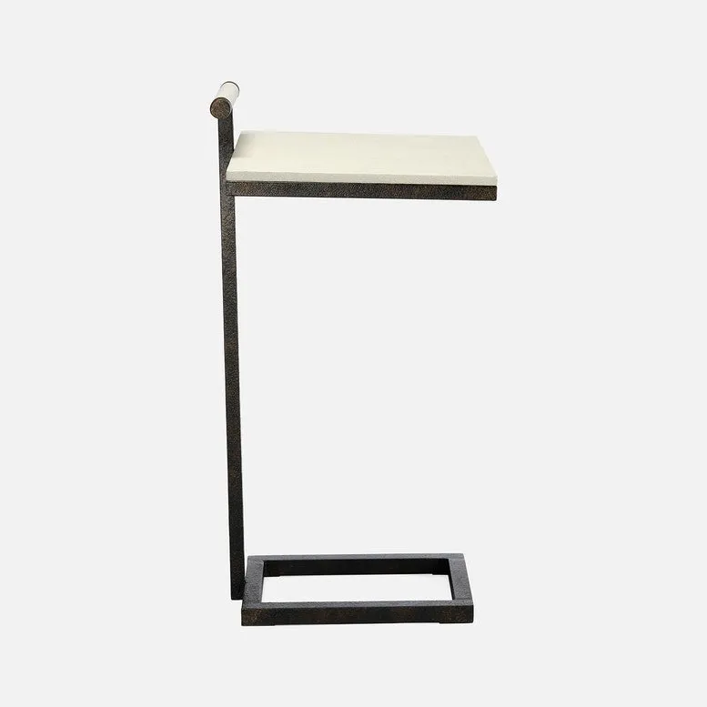 Ellery Laptop Table Bronze and Blanc