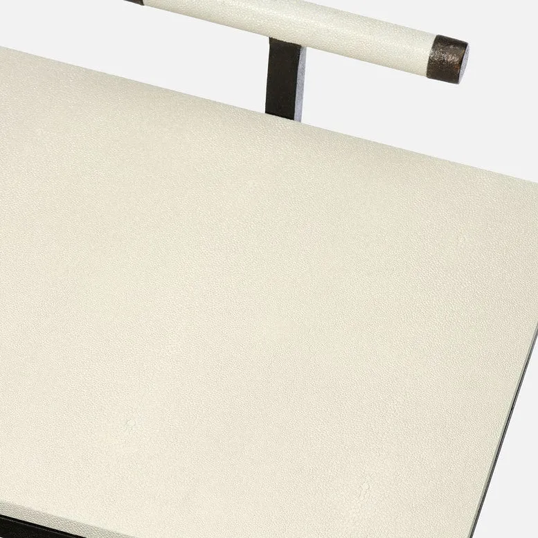 Ellery Laptop Table Bronze and Blanc