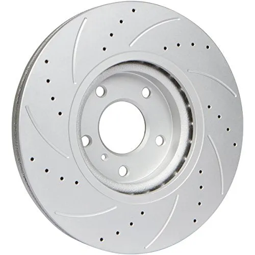 [Front Kit] GT//Rotors High Performance Disc Brake Rotors & Brake Pads Kit for BMW 325i E90 [2006] 328i [2007] | 128i [08-10]