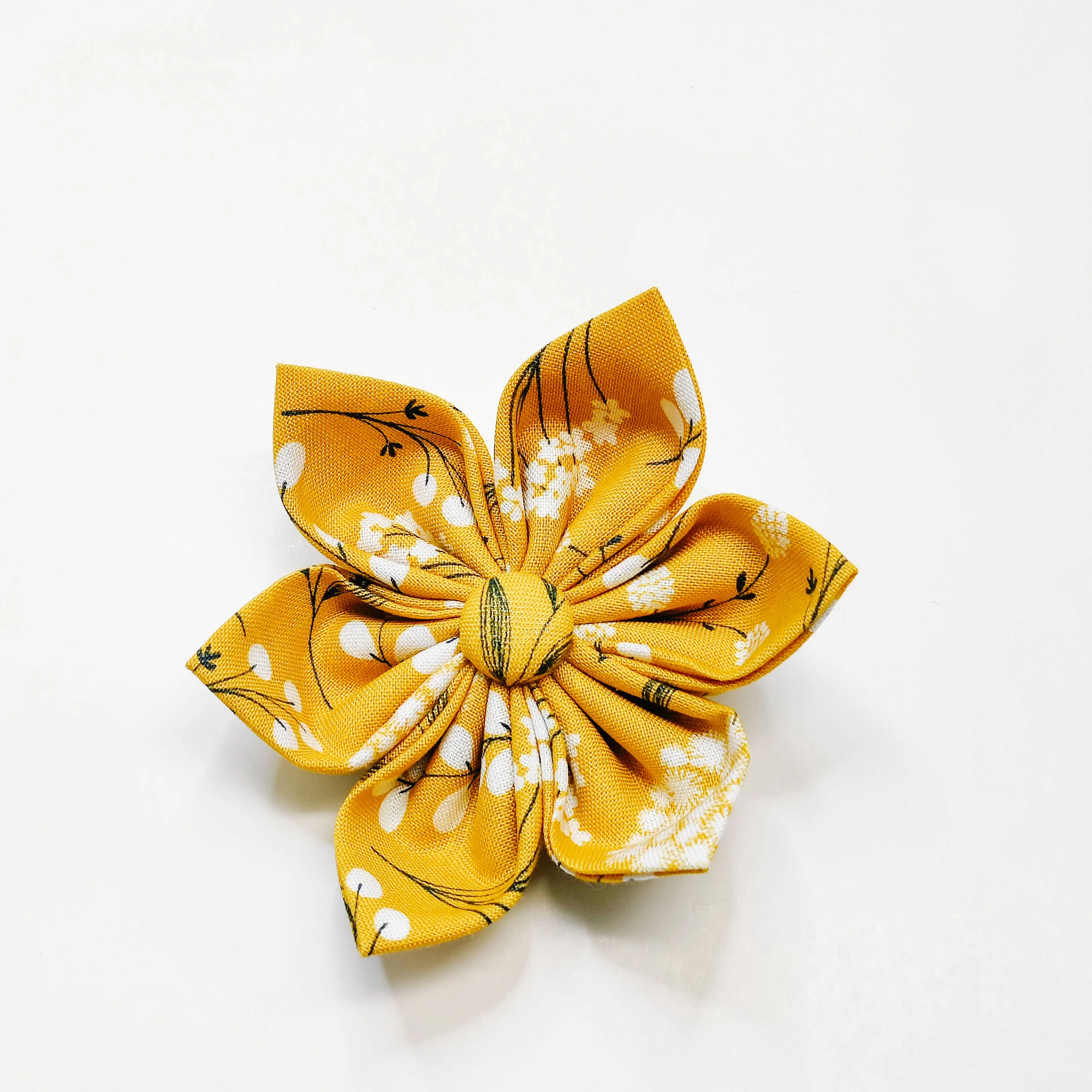 Golden Stems Dog Collar Flower