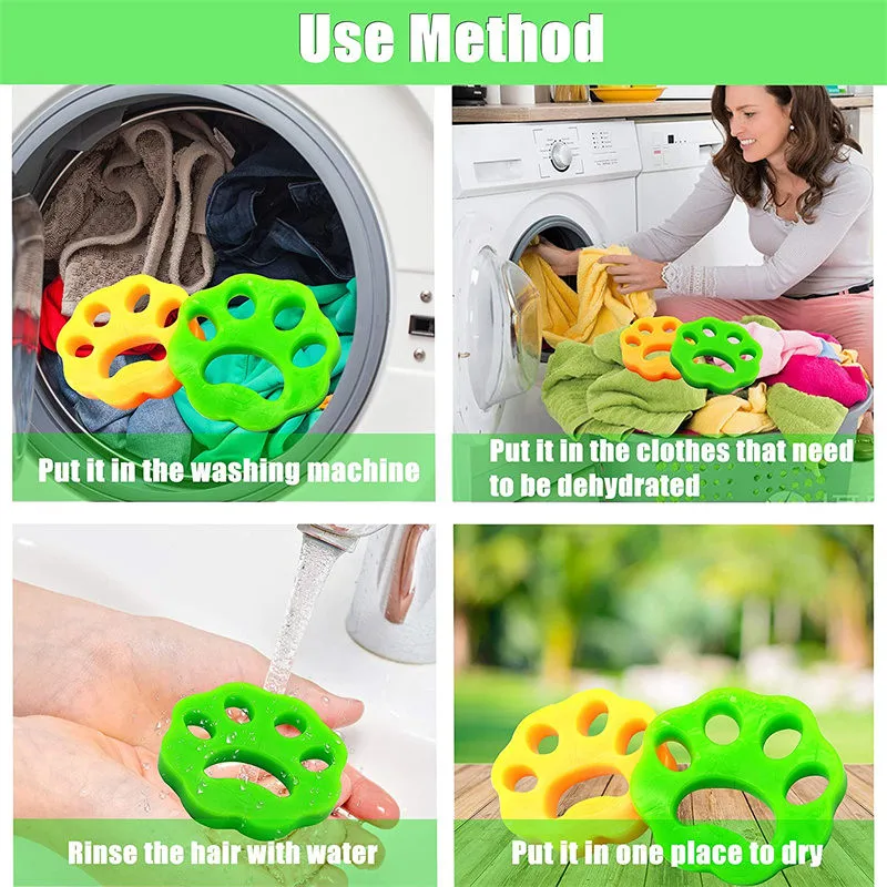 Household Cleaning Sticky Hair Machine Washing Machine Simple And Machine Washable Hair Remover Clothes Dust Removal Wash Stained Hair Silicone Brush