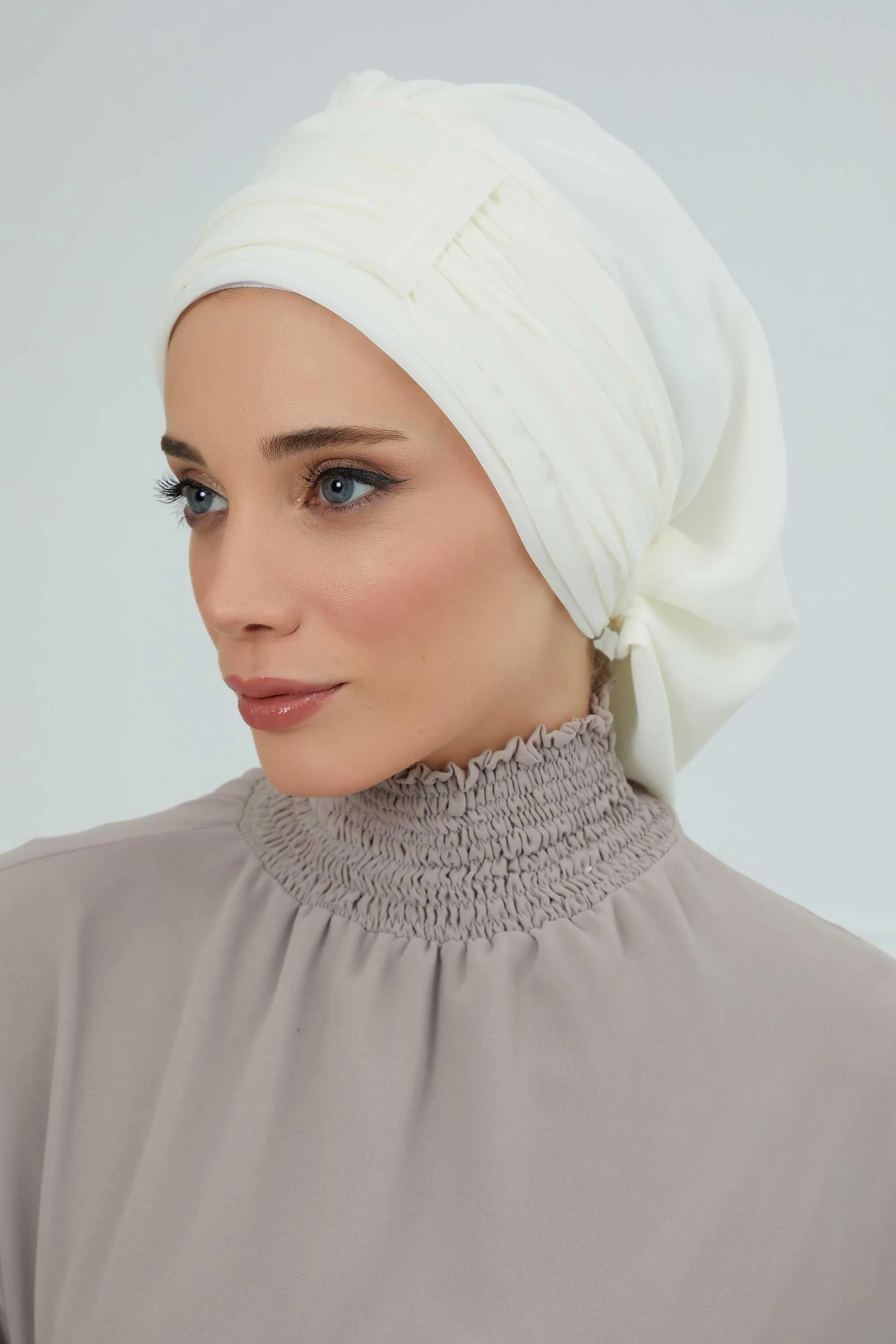 Instant Turban Chiffon Scarf Head Turbans For Women Headwear Stylish Elegant Design,HT-107