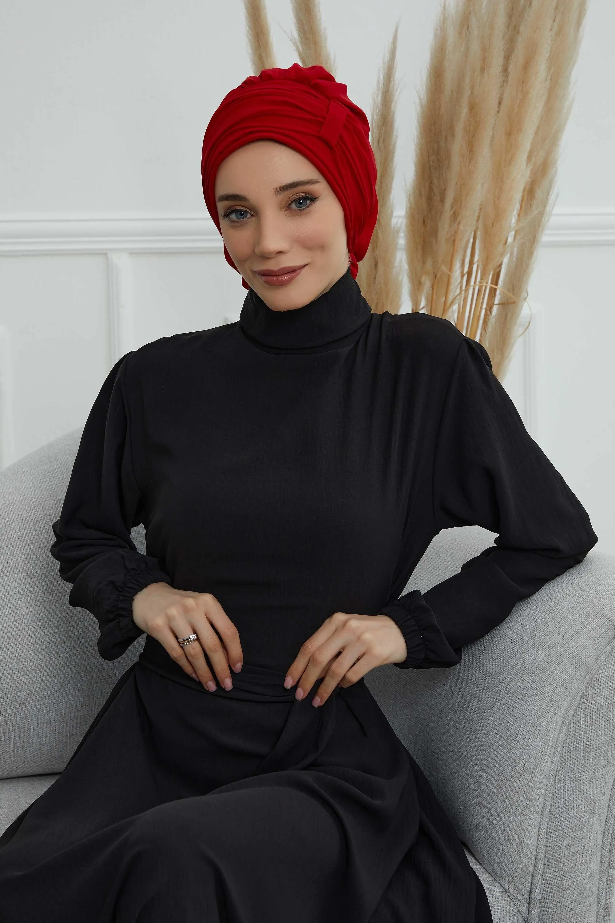 Instant Turban Chiffon Scarf Head Turbans For Women Headwear Stylish Elegant Design,HT-107