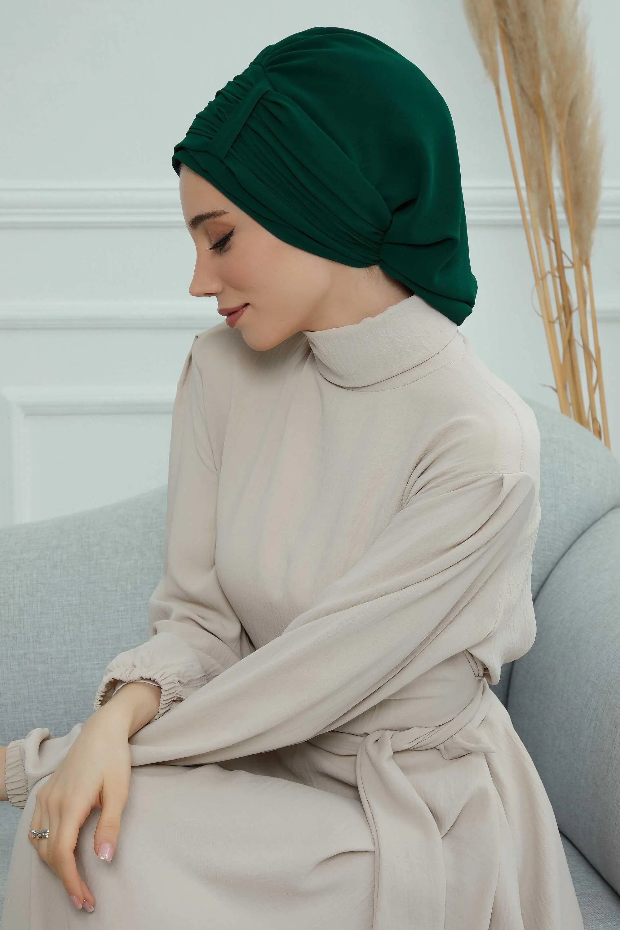 Instant Turban Chiffon Scarf Head Turbans For Women Headwear Stylish Elegant Design,HT-107