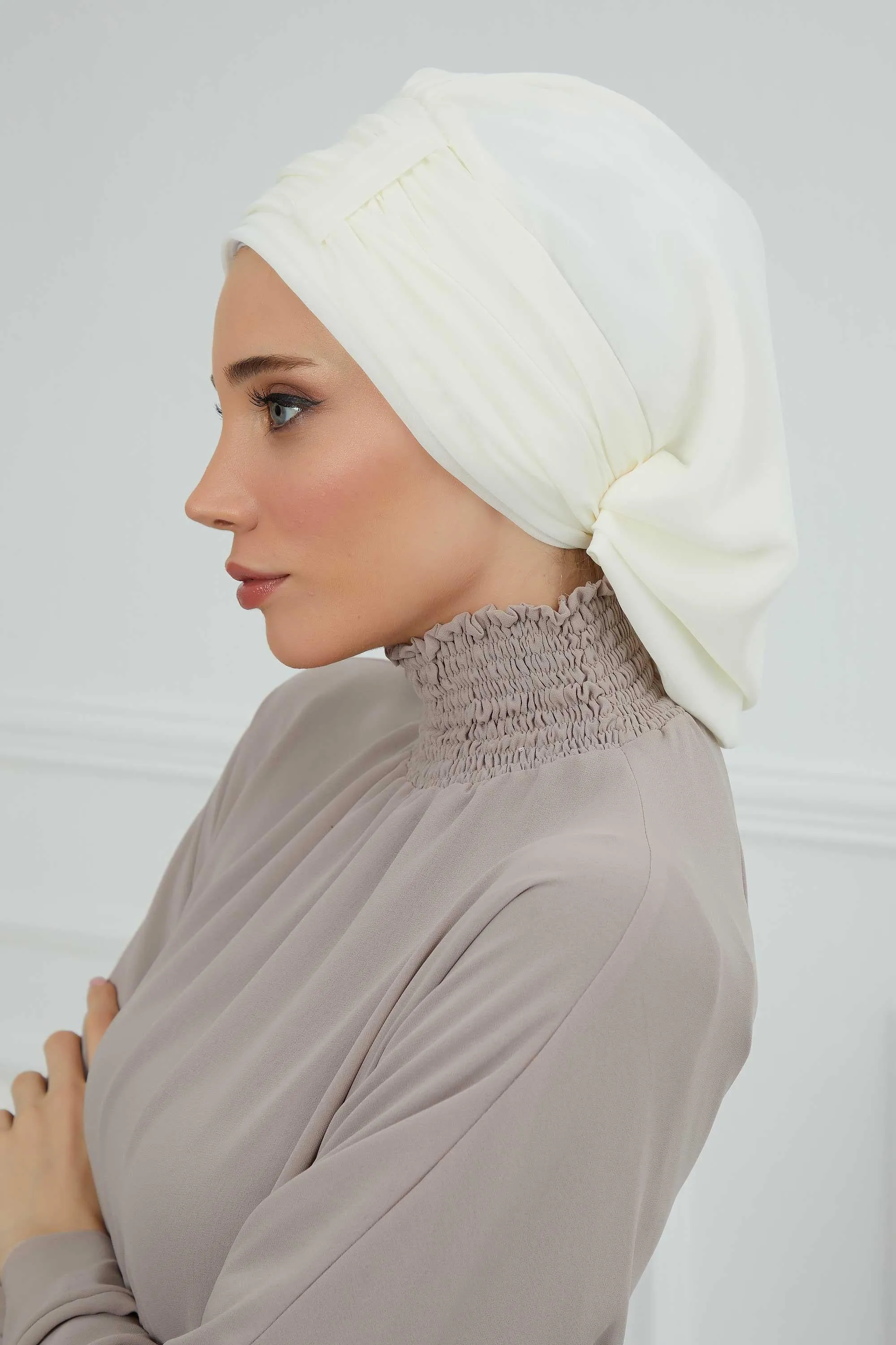 Instant Turban Chiffon Scarf Head Turbans For Women Headwear Stylish Elegant Design,HT-107