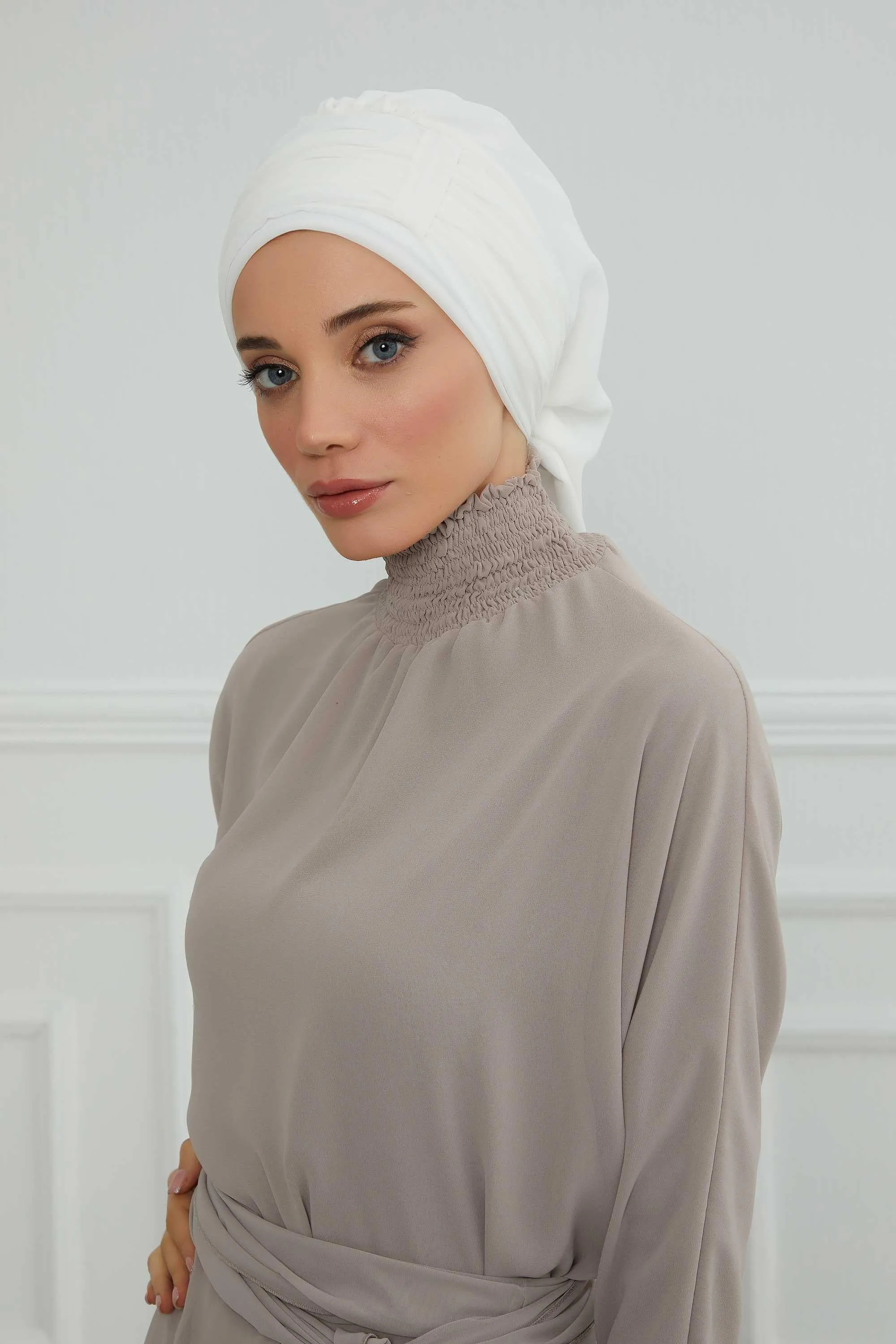 Instant Turban Chiffon Scarf Head Turbans For Women Headwear Stylish Elegant Design,HT-107