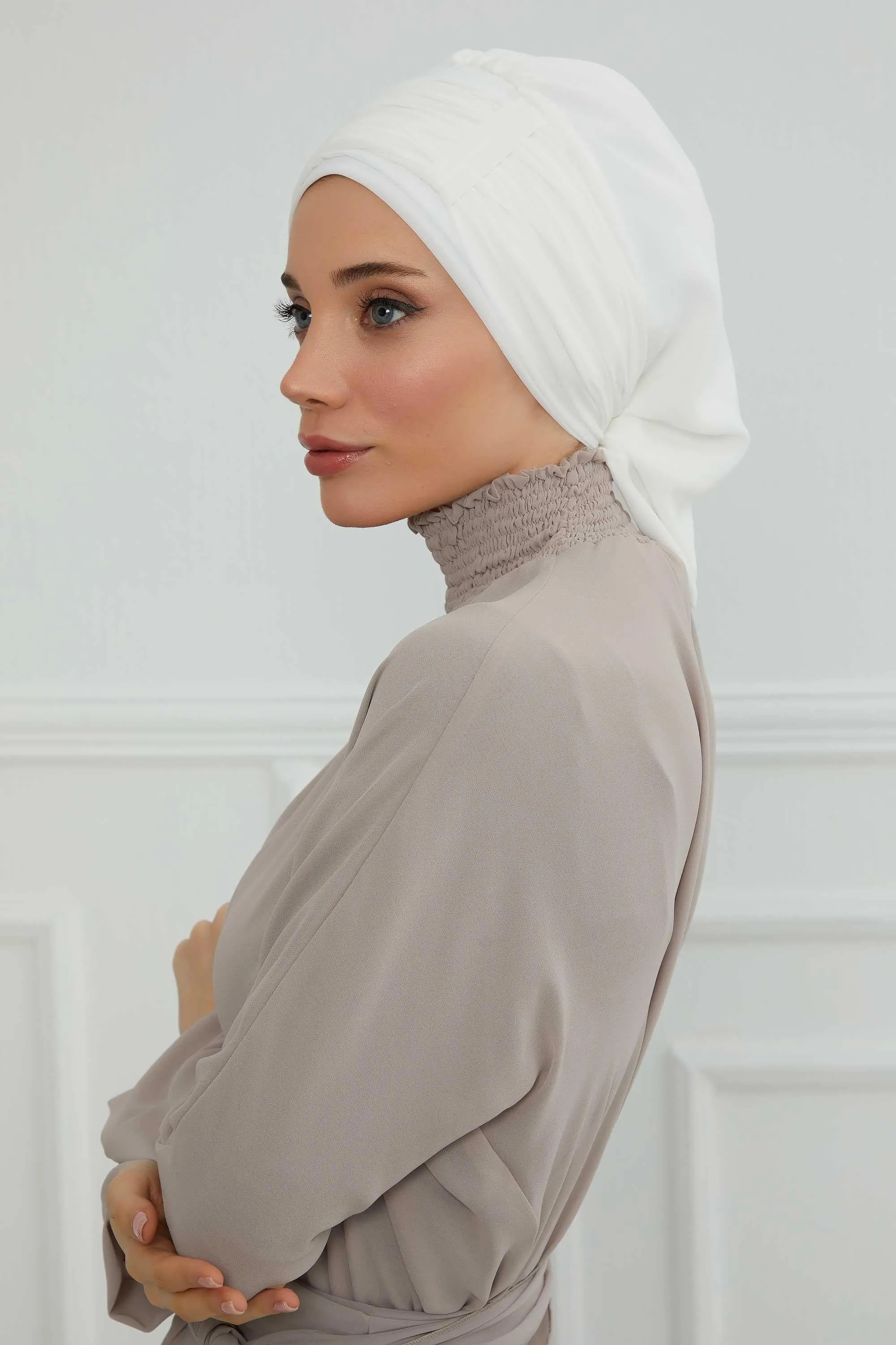 Instant Turban Chiffon Scarf Head Turbans For Women Headwear Stylish Elegant Design,HT-107