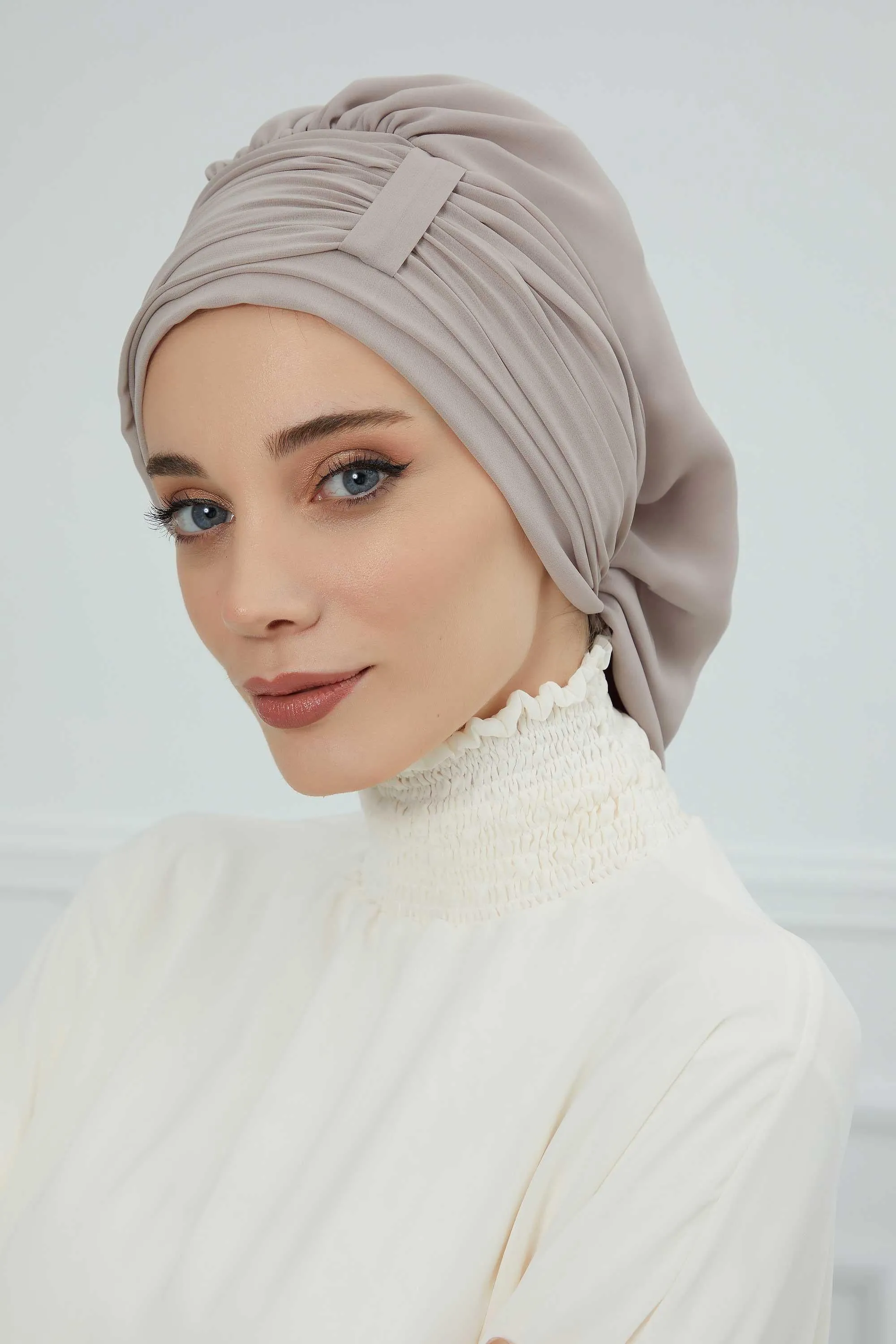 Instant Turban Chiffon Scarf Head Turbans For Women Headwear Stylish Elegant Design,HT-107