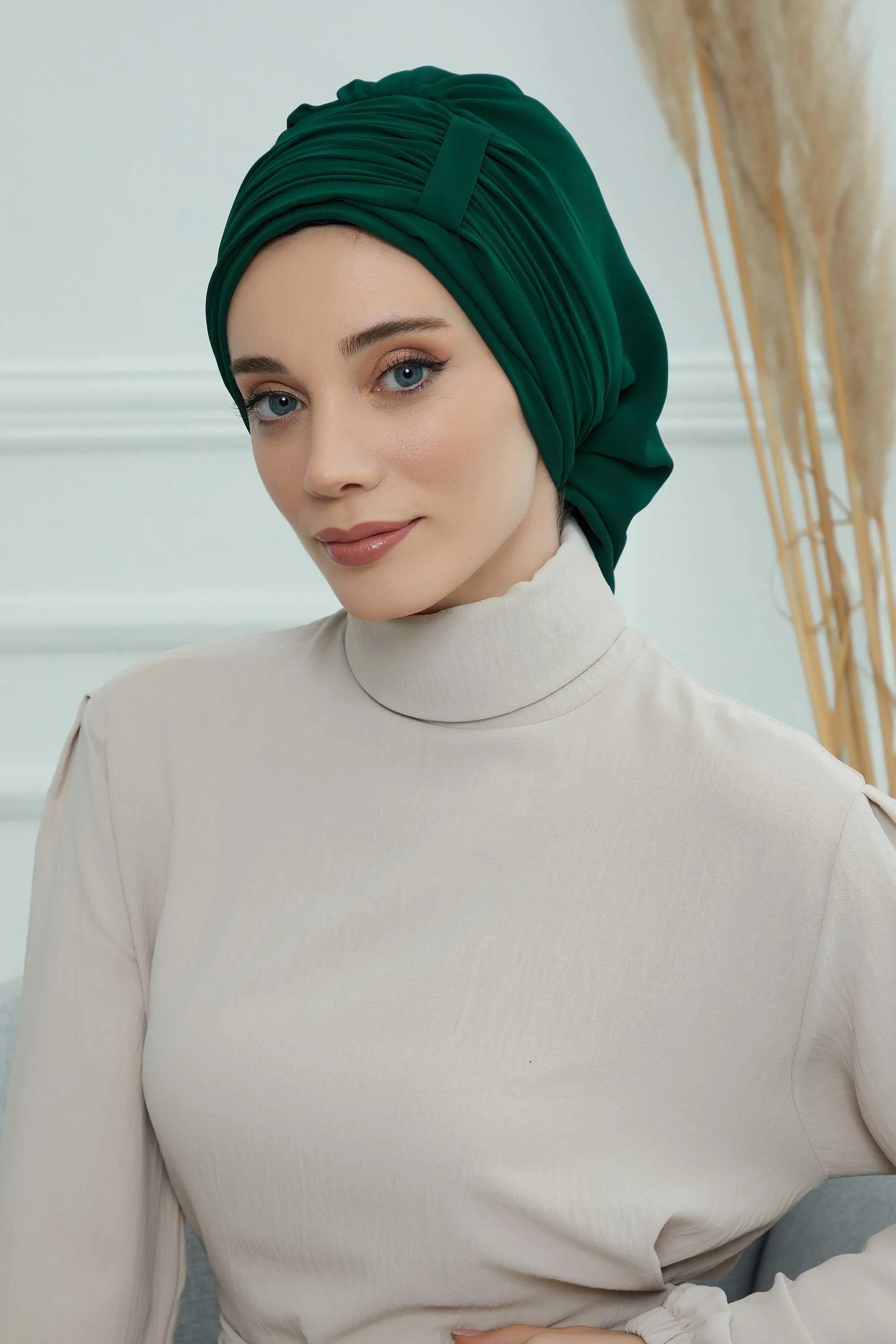 Instant Turban Chiffon Scarf Head Turbans For Women Headwear Stylish Elegant Design,HT-107