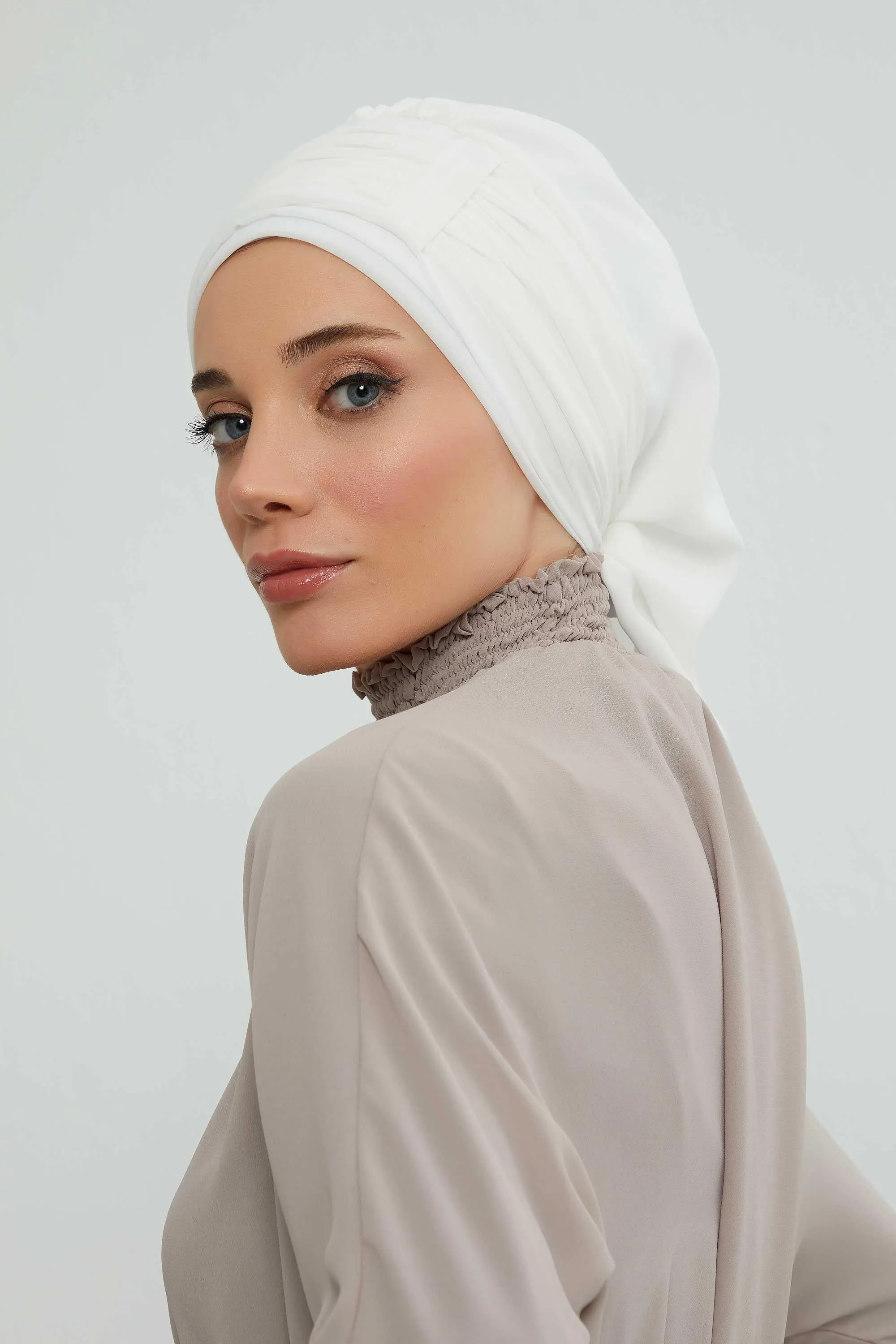 Instant Turban Chiffon Scarf Head Turbans For Women Headwear Stylish Elegant Design,HT-107