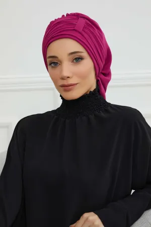 Instant Turban Chiffon Scarf Head Turbans For Women Headwear Stylish Elegant Design,HT-107