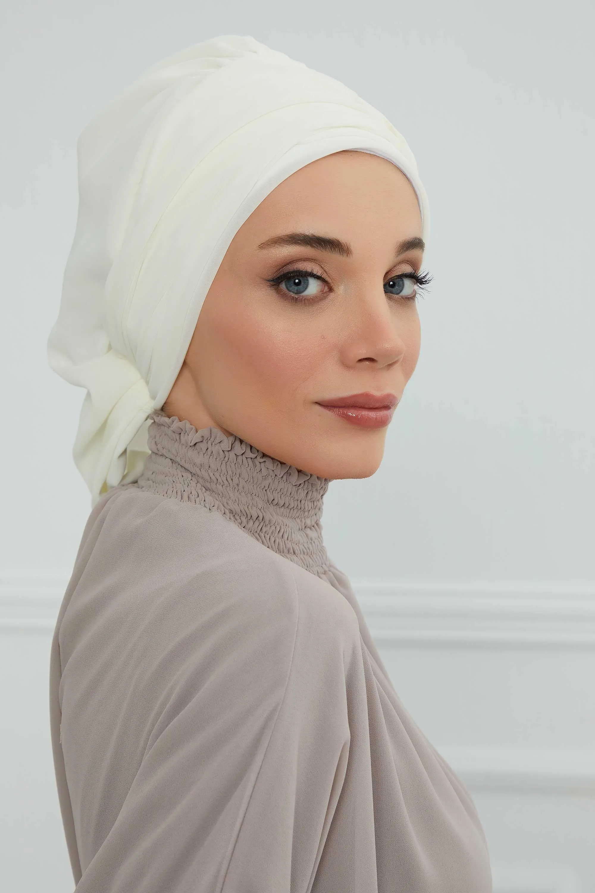 Instant Turban Chiffon Scarf Head Turbans For Women Headwear Stylish Elegant Design,HT-107