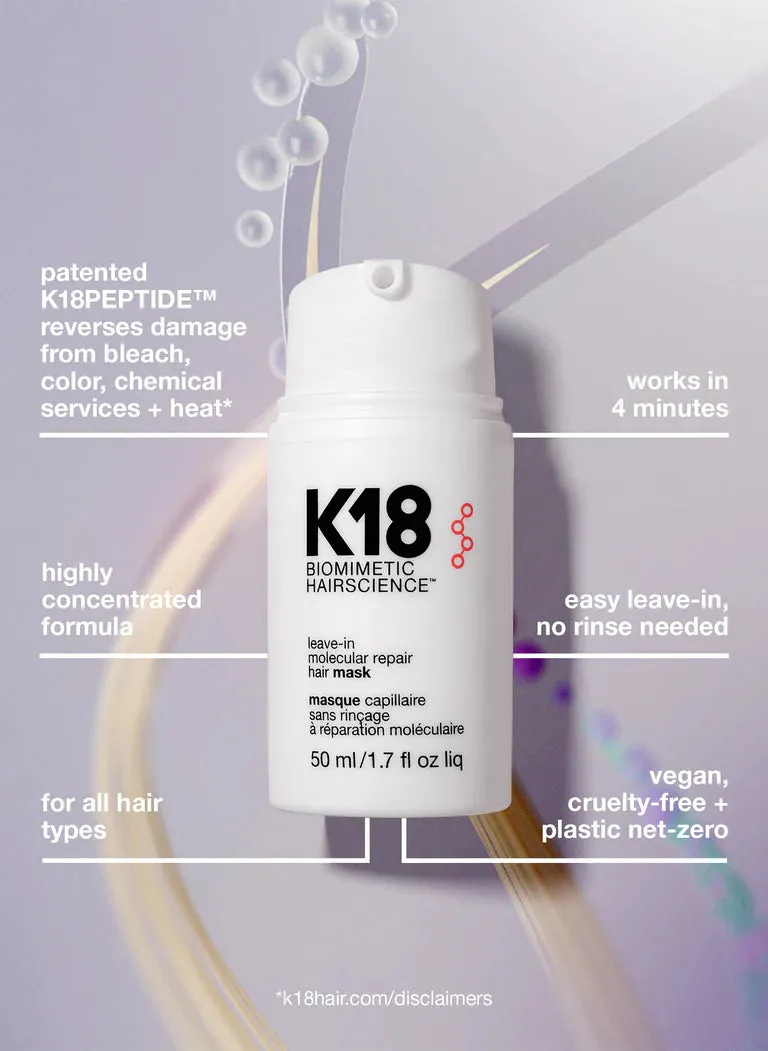 K18 Biomimetic Hairscience Leave-In Molecular Repair Hair Mask