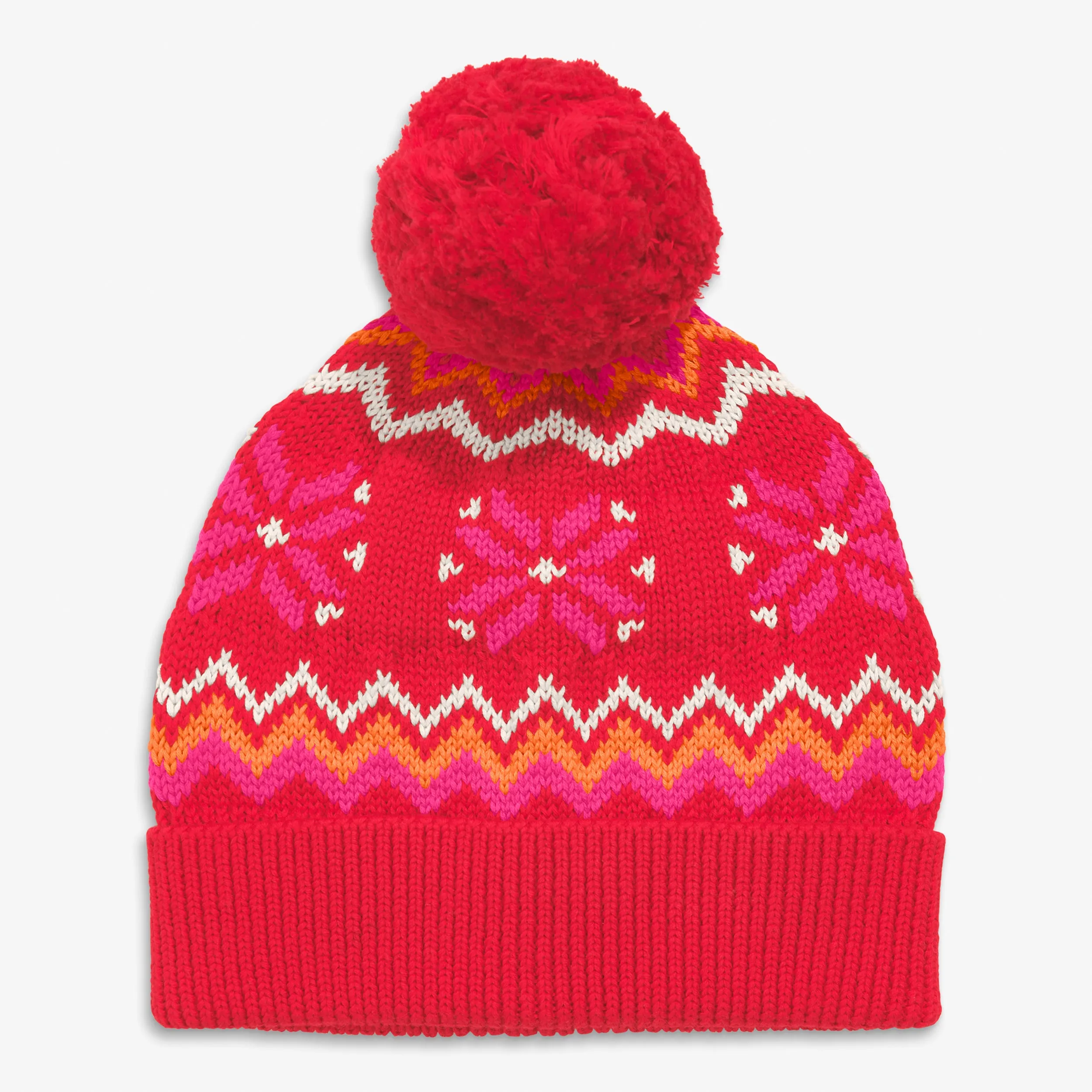 Kids snowflake fair isle beanie