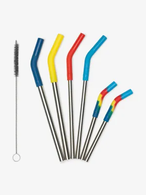 Klean Kanteen 6 Piece Straws Set - Multi Colour