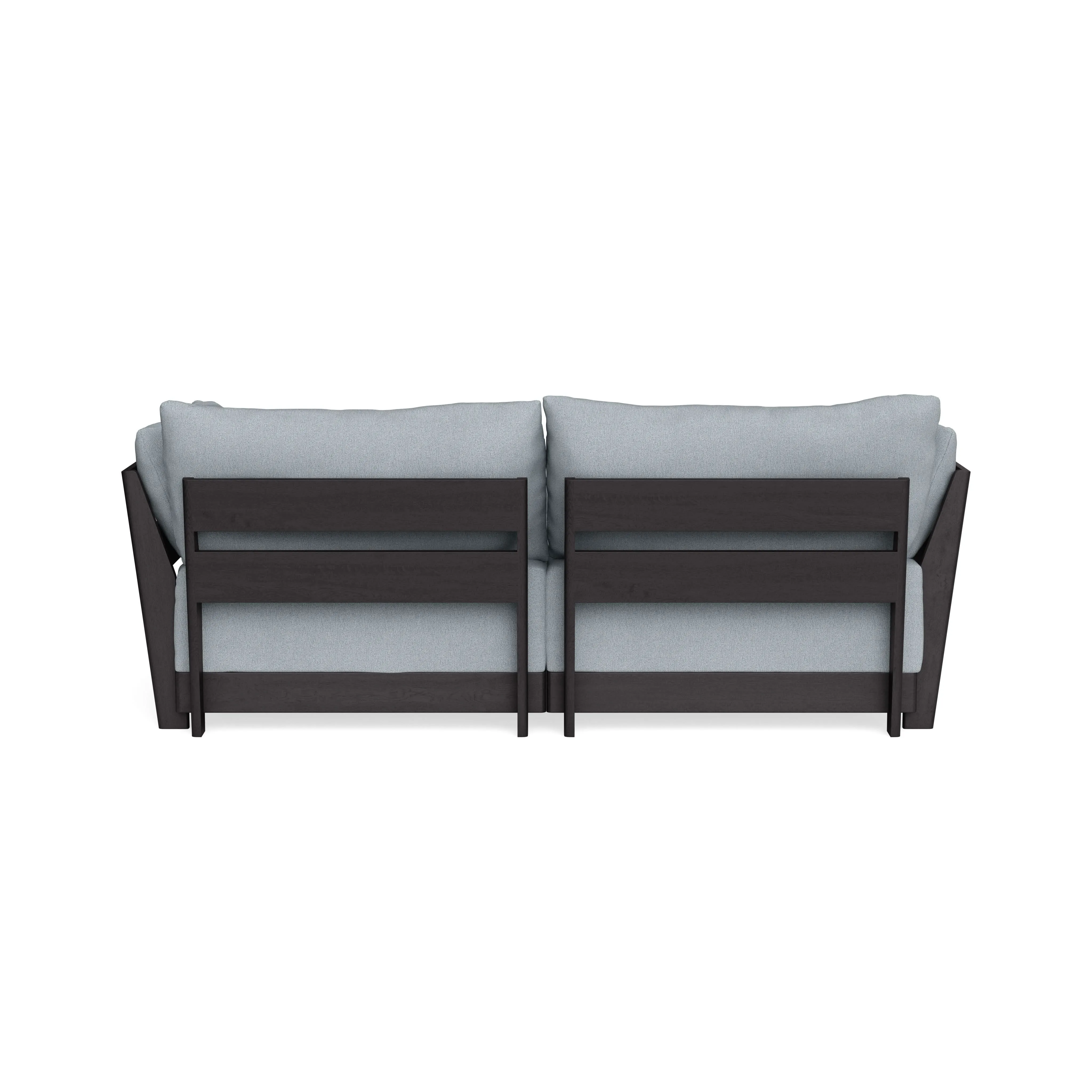 Modular Bondi Black 2-Seater Sectional in Ash | Memory Foam Blend