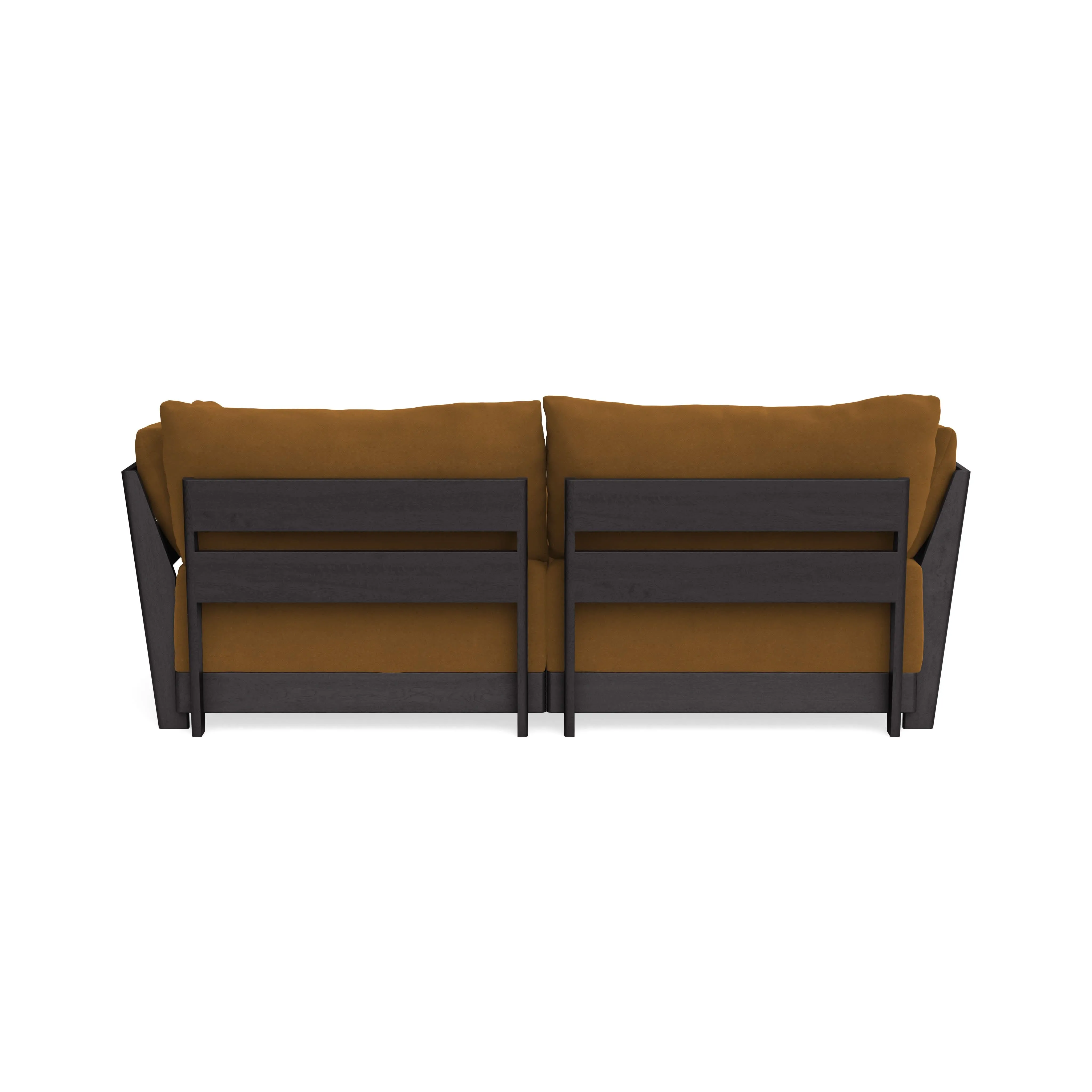 Modular Bondi Black 2-Seater Sectional in Cognac | Classic Blend