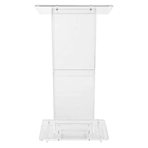 Oklahoma Sound 401S Acrylic Lectern with Shelf, Clear