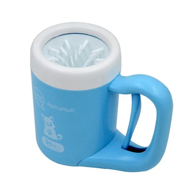 Portable Silicon Manual Dog Paw Cleaner Cup