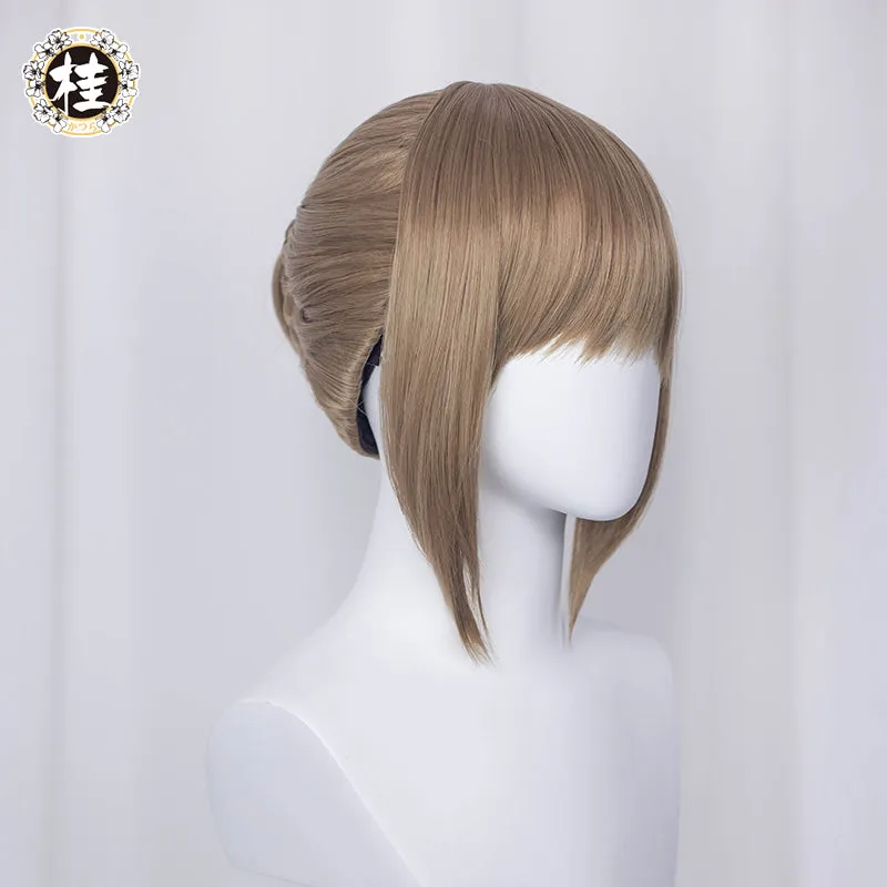 The Combat Maid Series ♥ Heart Cosplay Wig 35cm Light brown Updo Hair